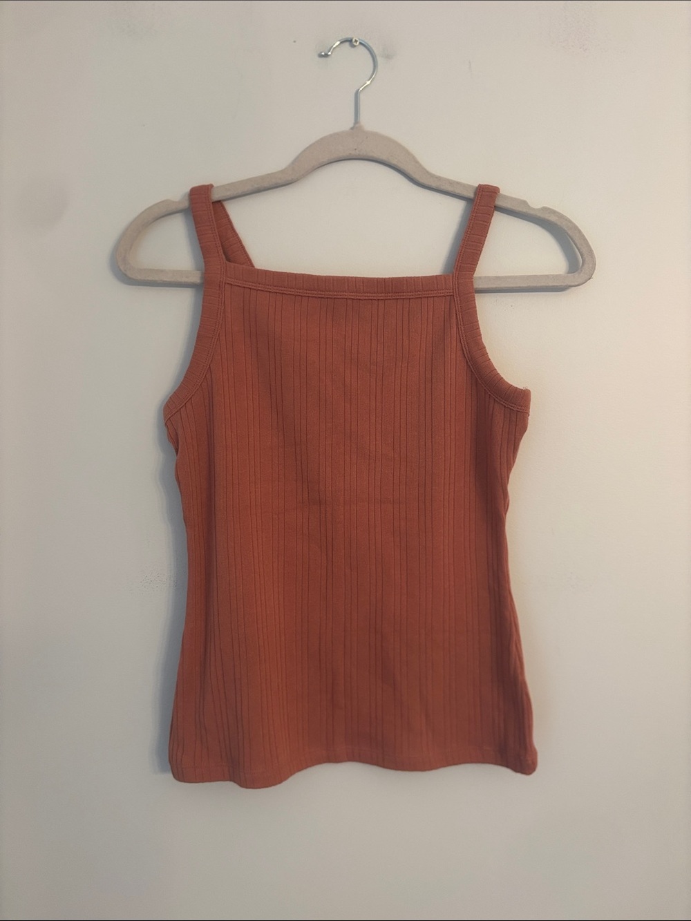 GAP Mauve Ribbed Square Neck Tank NWT
